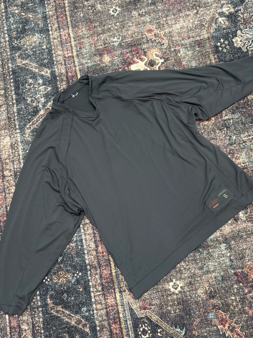 SkimsxNike Black Long-Sleeve Performance Jersey